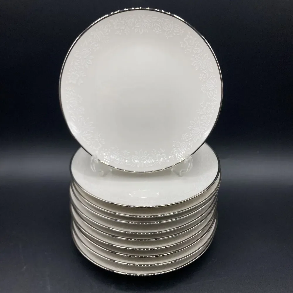 10 Set Vtg Noritake Japan Ambrosia Bread & Butter Plate 6 1/2